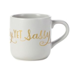 Hallmark Grey “Classy yet Sassy” Ceramic Mug